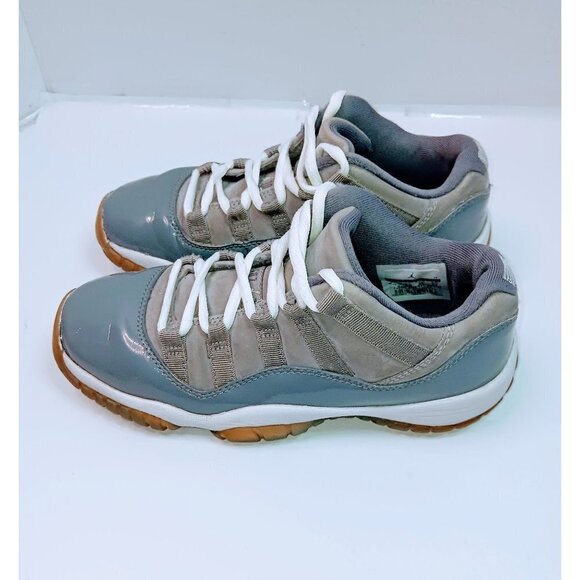 Nike Air Jordan 11 Retro Low Boy's Cool Wolf Gray Sneakers - Picture 8 of 10
